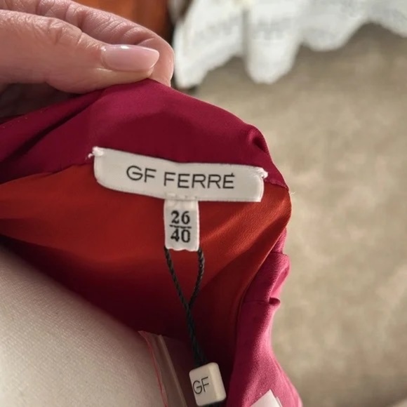 GF FERRE silk dress sz 40 Italian, US 4/S NWT - Picture 7 of 16